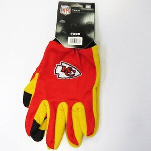 Men's Kansas City Chiefs Texting Winter Gloves NEW One Size Fits Most NFL NEW